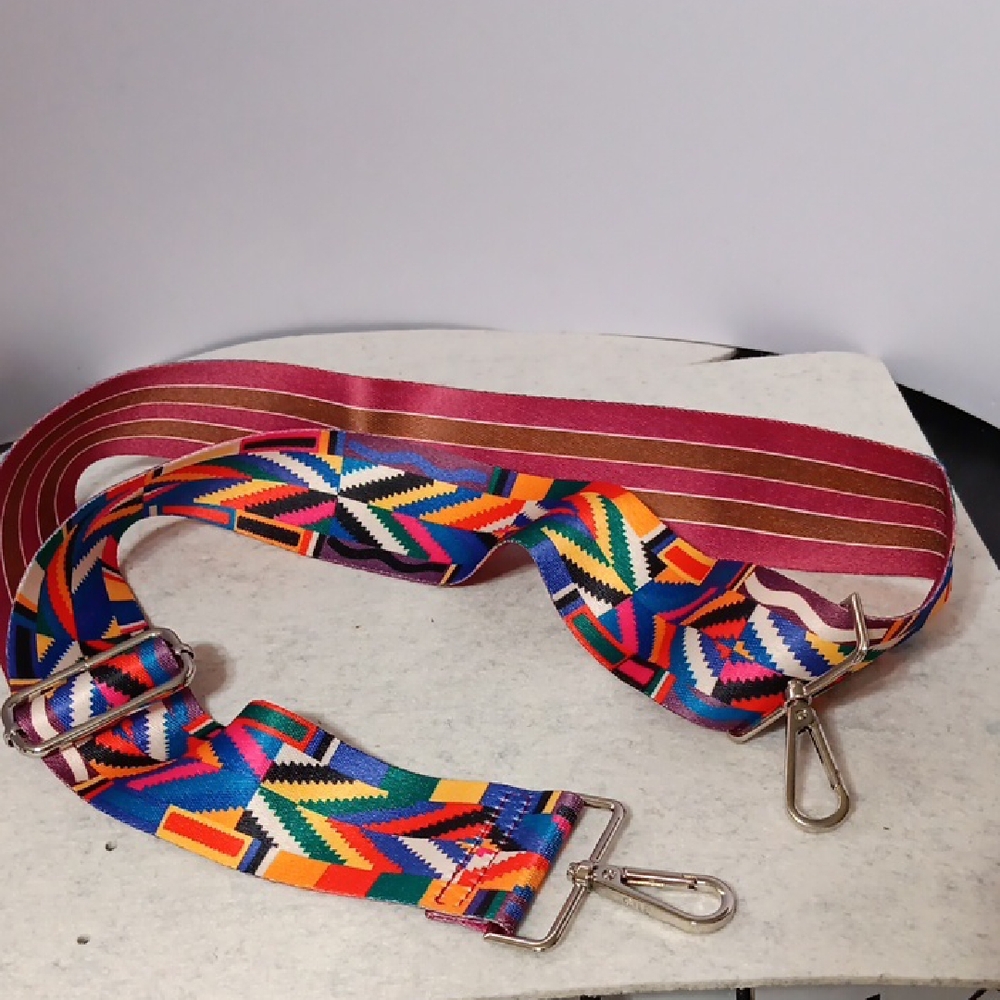 Colorful Geometric Crossbody Bag Strap